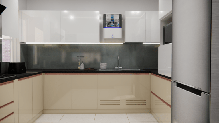 Sunny yellow Modular Kitchen